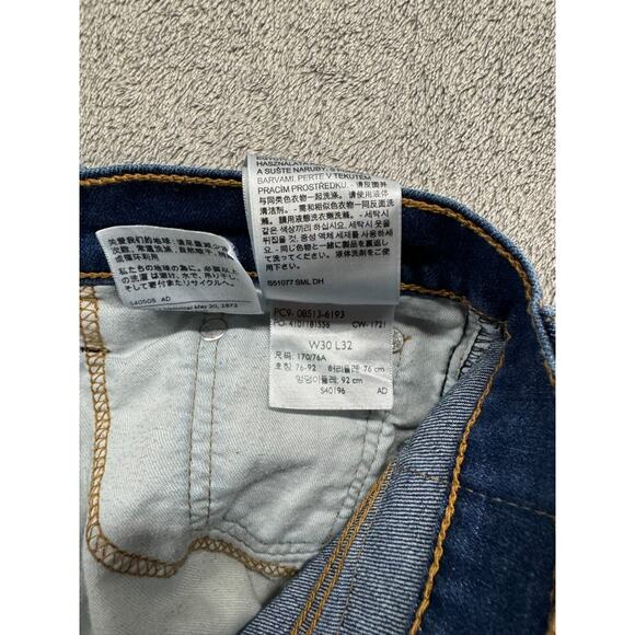 Levi's Jeans Mens 30x32 Blue Slim Straight Work Western Rodeo Denim - Picture 5 of 8